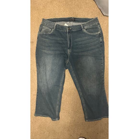 3X 22 Plus Size BloomChic Skinny High Rise Cropped Jeans Stretchy Fit - Picture 10 of 11